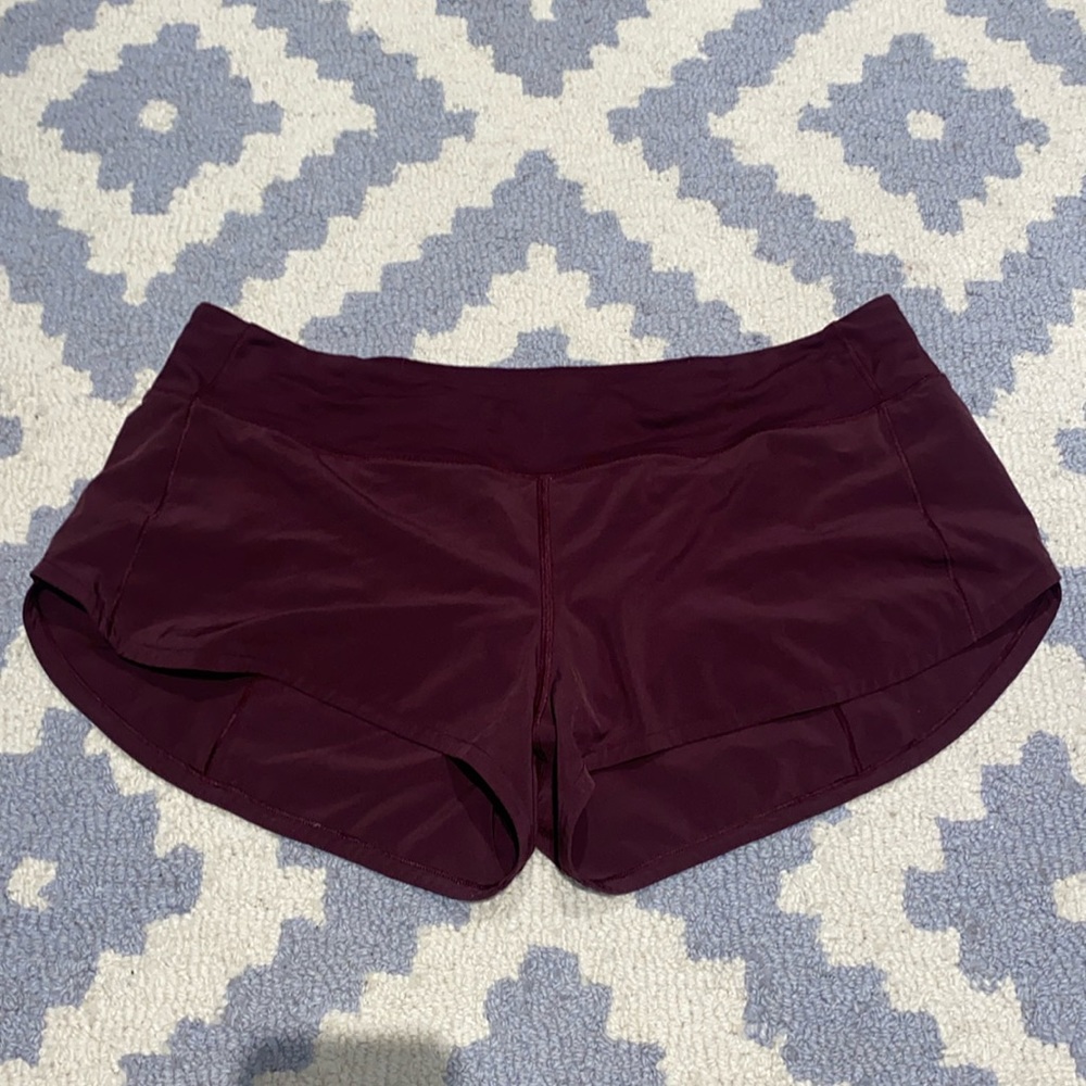 Lululemon Shorts in burgandy